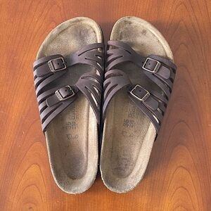 Birkenstock Granada Soft Footbed Leather Strap Sandals | EU 36